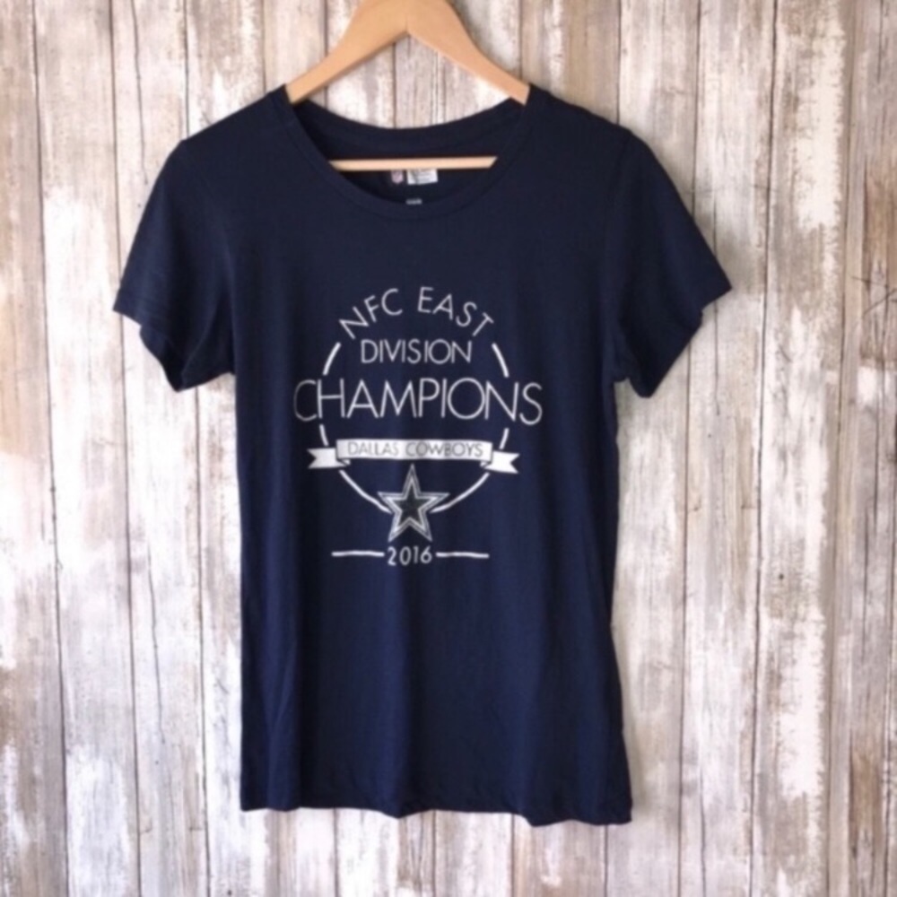 Dallas Cowboys Women’s Medium Graphic Tee 2016 NFC East Champions Shirt NFL